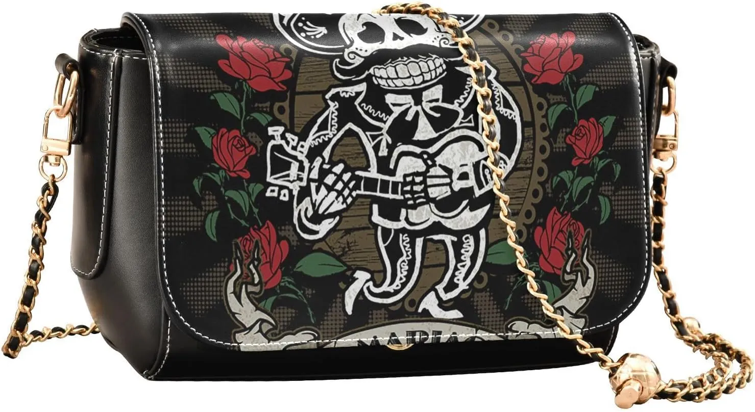 Crossbody Bags for Women Trendy Women's Black Shoulder Bag Small PU Leather Flap Cross Body Bag Handbags