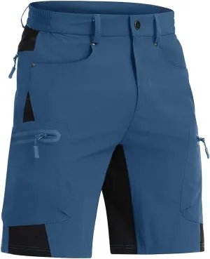 CRYSULLY Men's Hiking Cargo Shorts Outdoor Summer Lightweight Quick Dry Casual Shorts with 5 Pocket
