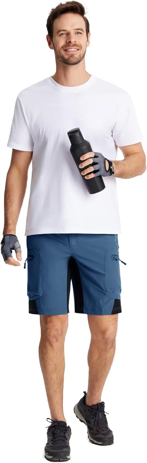 CRYSULLY Men's Hiking Cargo Shorts Outdoor Summer Lightweight Quick Dry Casual Shorts with 5 Pocket
