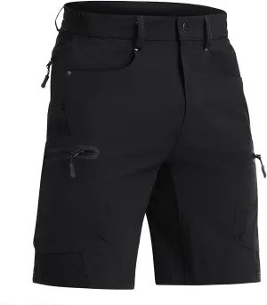 CRYSULLY Men's Hiking Cargo Shorts Outdoor Summer Lightweight Quick Dry Casual Shorts with 5 Pocket