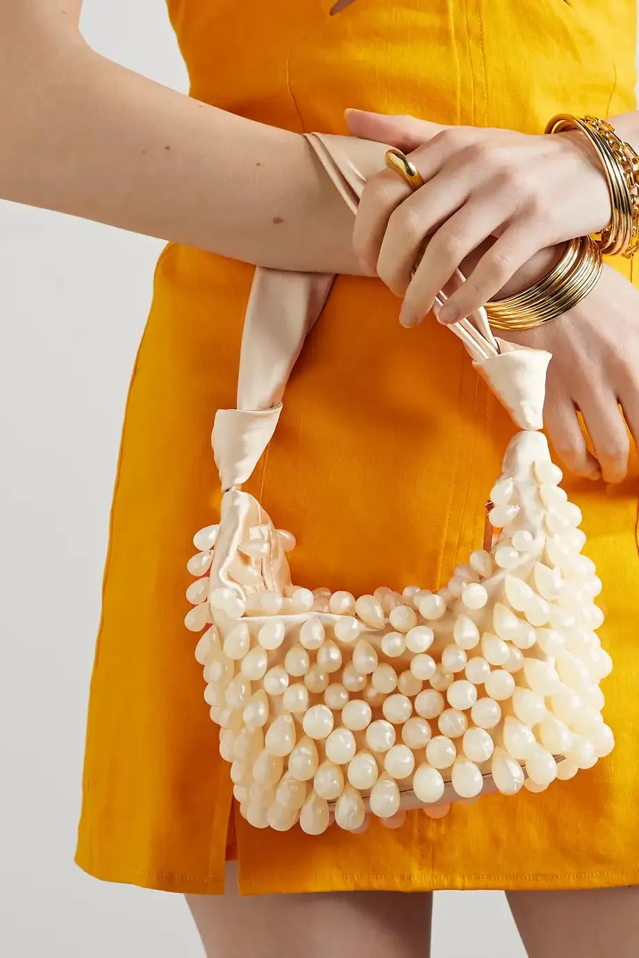 CULT GAIA
Gia beaded satin shoulder bag