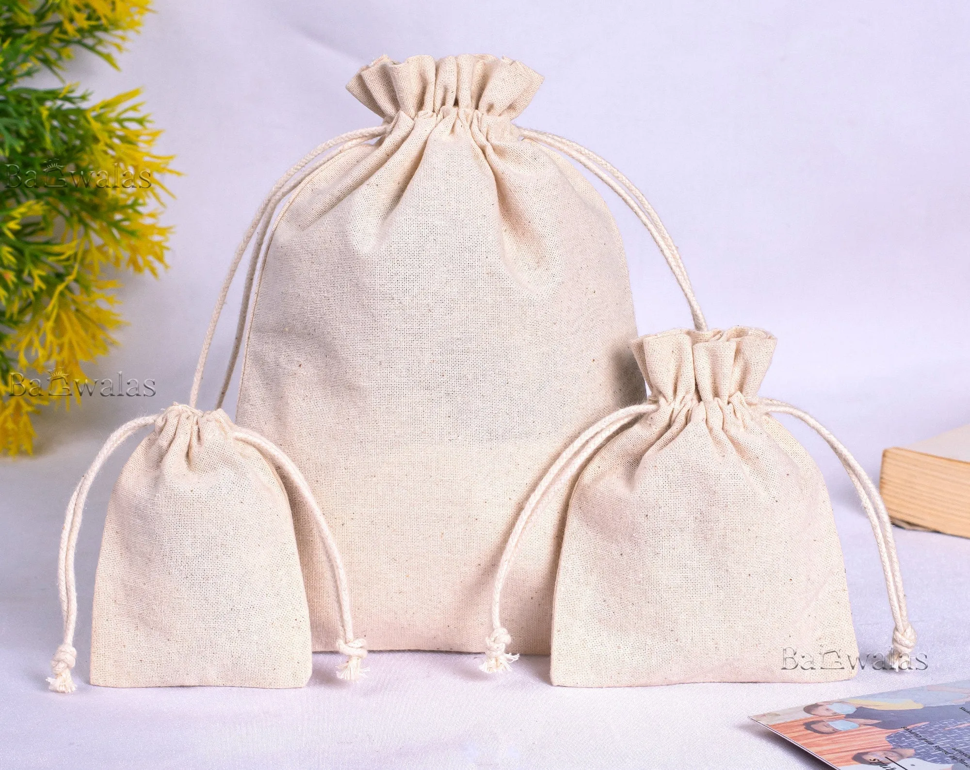 Custom Cotton Drawstring Bags