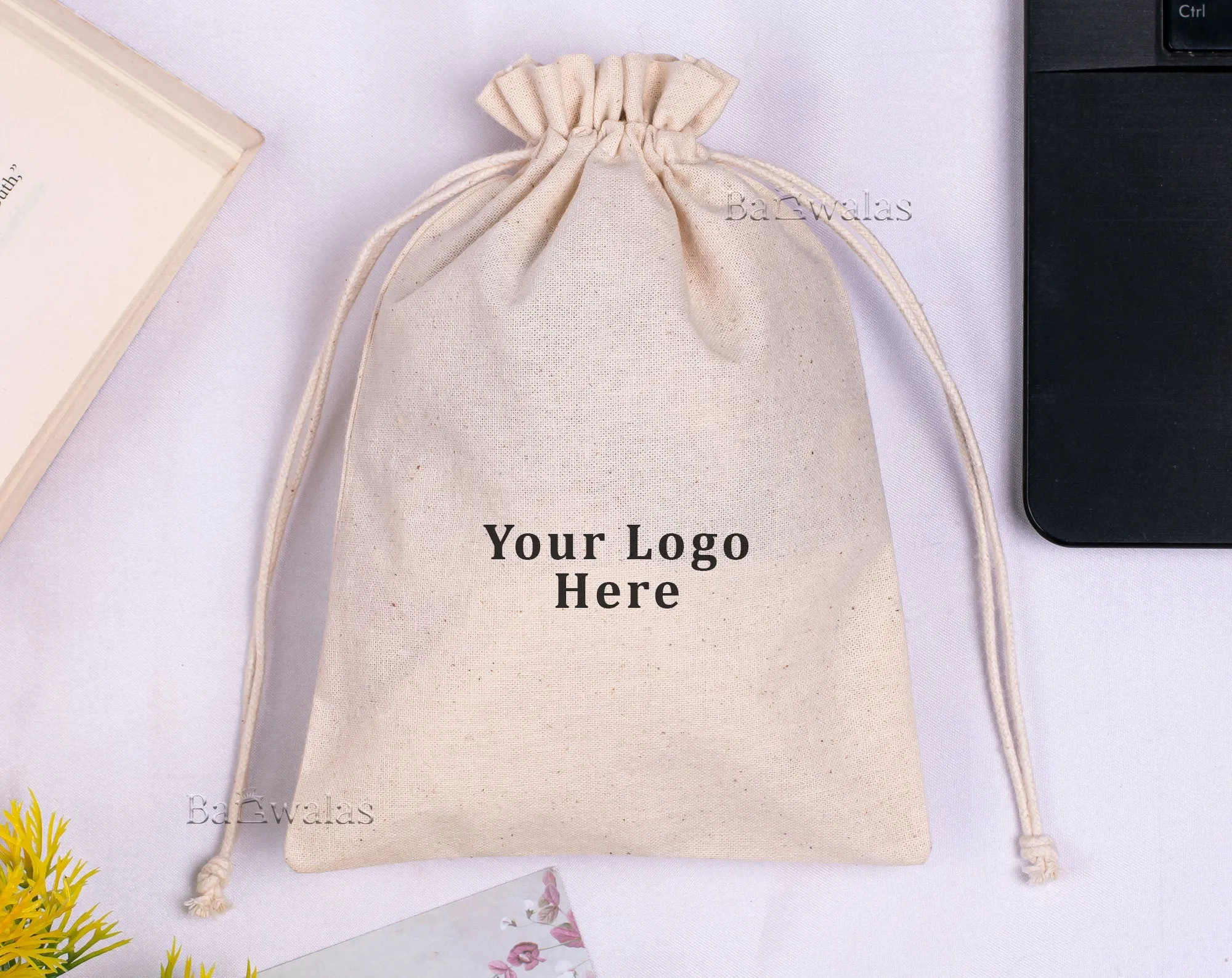 Custom Cotton Drawstring Bags