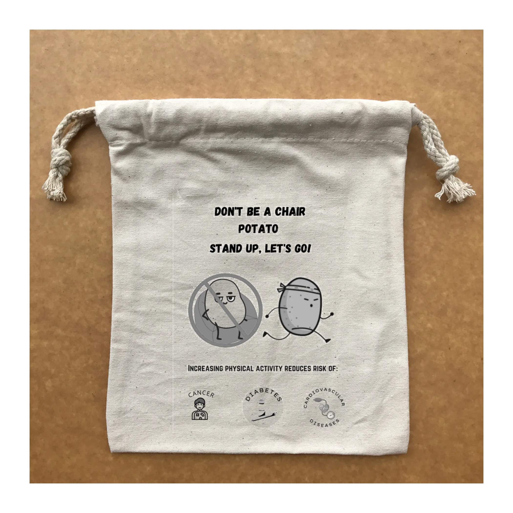 Custom Drawstring Bag 53 (19x24cm, 8 Oz)