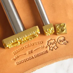 Custom Leather Stamp,Personalized Stamping Tools,Leather Embossing kit,Engraver Working Tool,Letter Stamps,Branding Iron for Wood,Paper,Food (1 inch)
