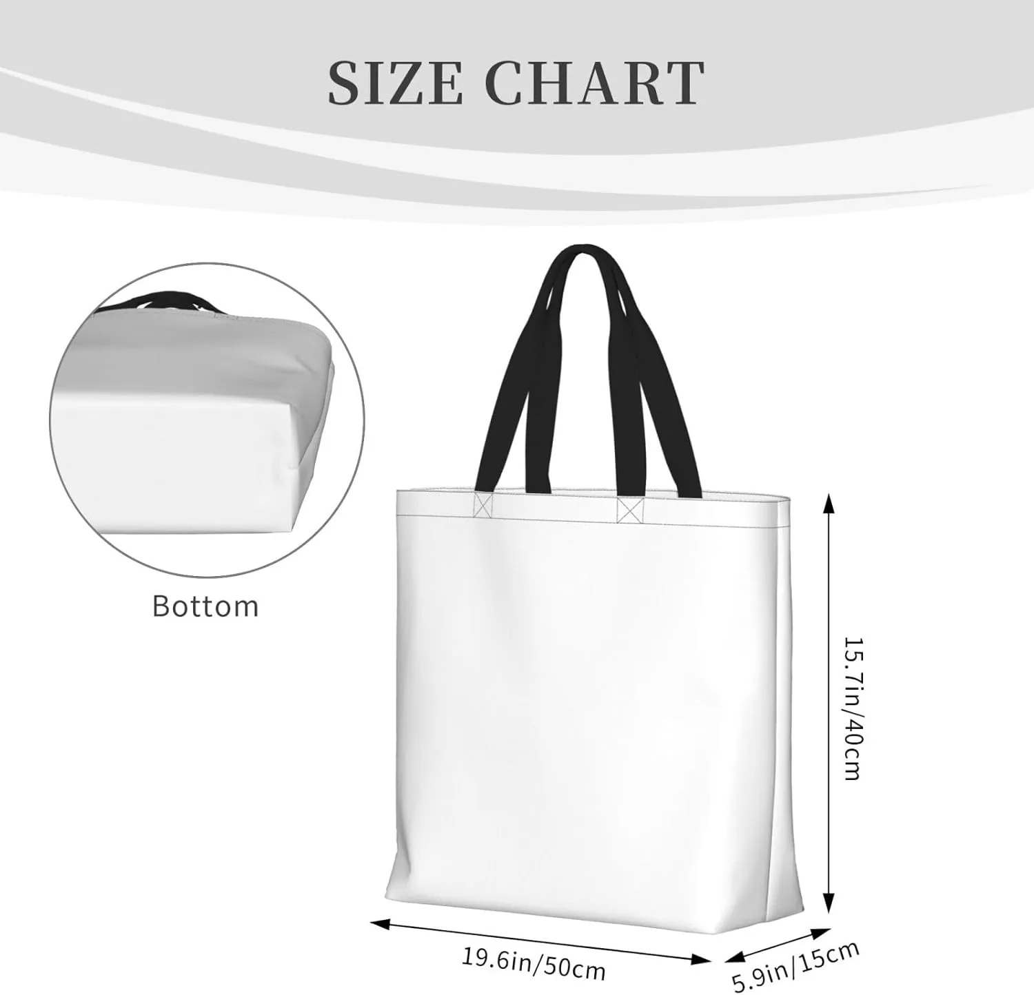 Custom Tote Bags With Logo Name Text Photo, Personalized Custom Bags, Reusable Grocery Bags Bulk Shopping Bags