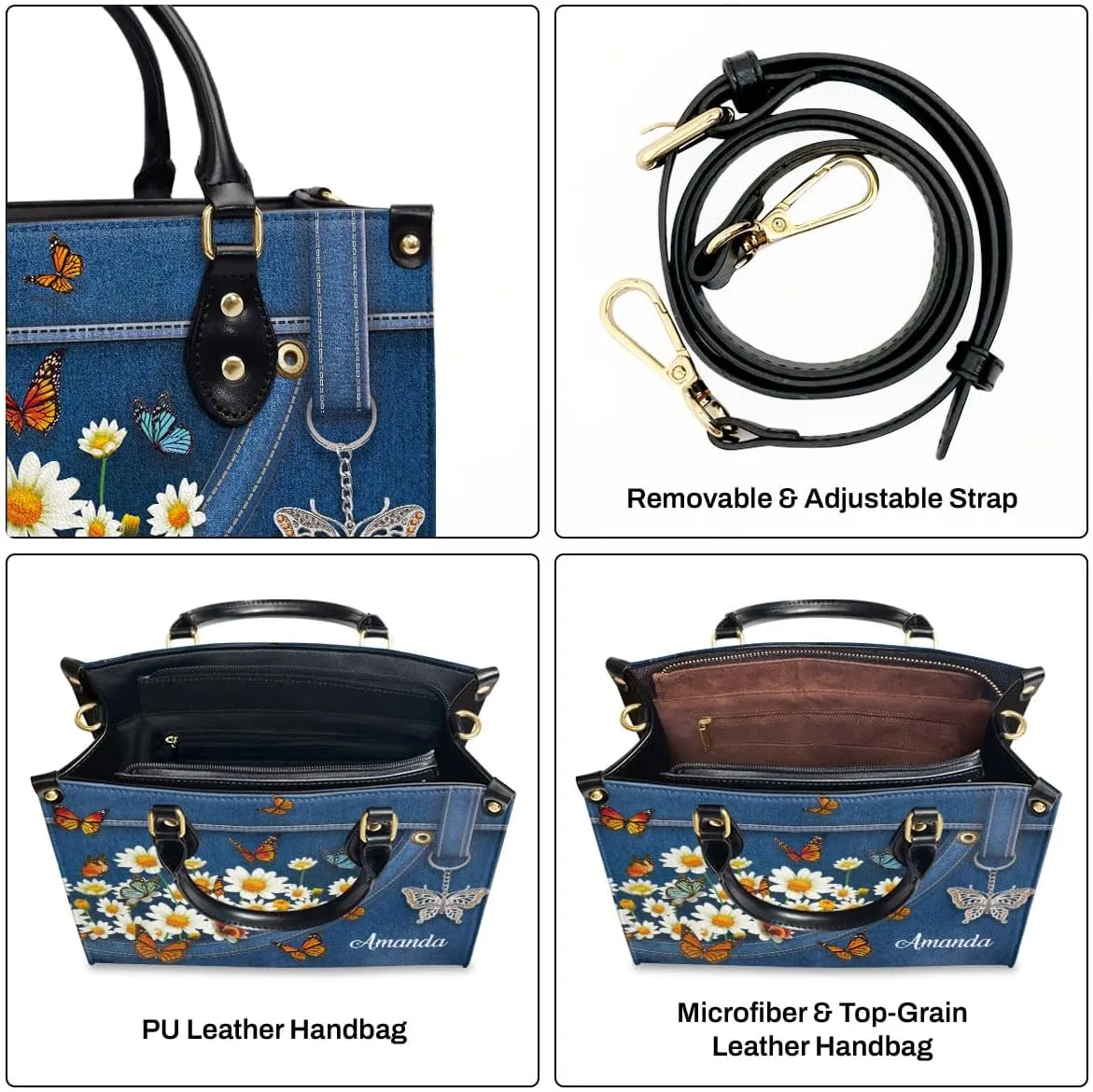Customized Leather Handbags For Women - Christmas Gifts For Women - Christian Gift
