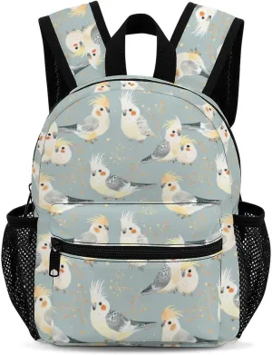 Cute Cockatiel Birds Backpack Cute Laptop Bag Mini Shoulder Bags Travel Casual Daypacks 13 Inch