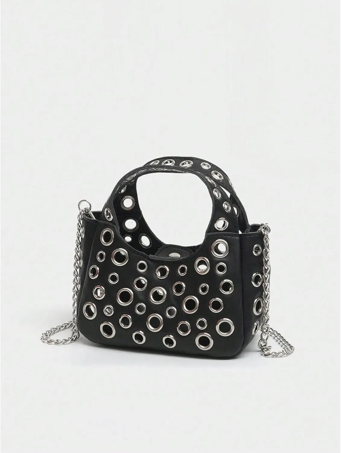 Cute Purse Studded Punk Purses Going Out Y2K Leather Shoulder Bag Everyday Vintage Handbag Aesthetic Purses