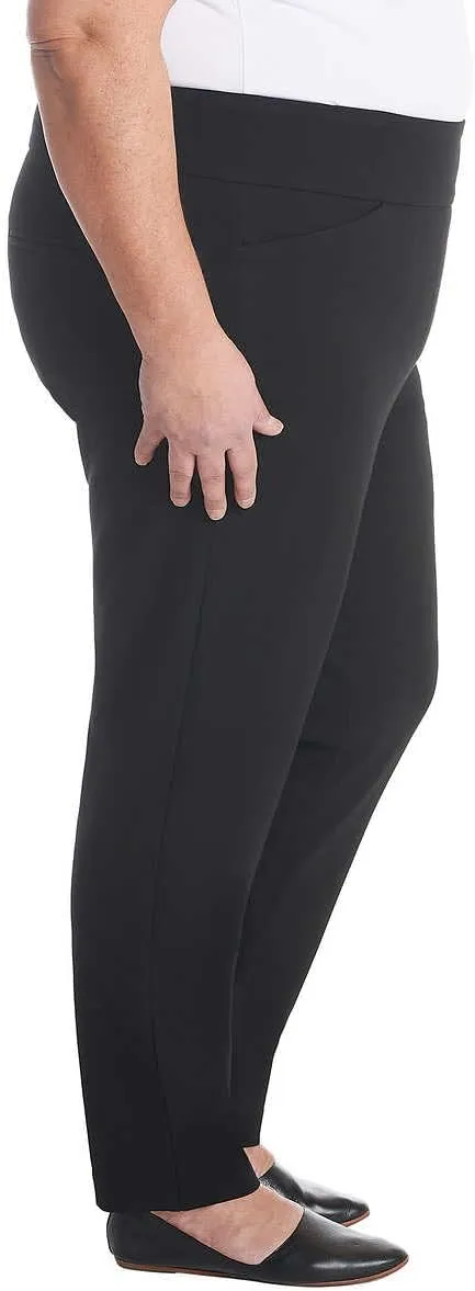 Dalia Women's Pull-On Ponte Pant 4-Way Stretch Fabric