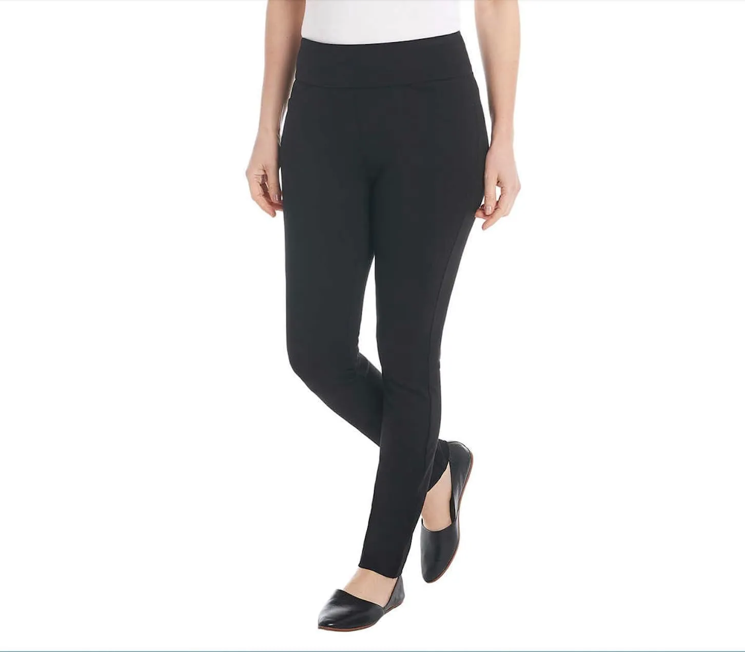 Dalia Women's Pull-On Ponte Pant 4-Way Stretch Fabric