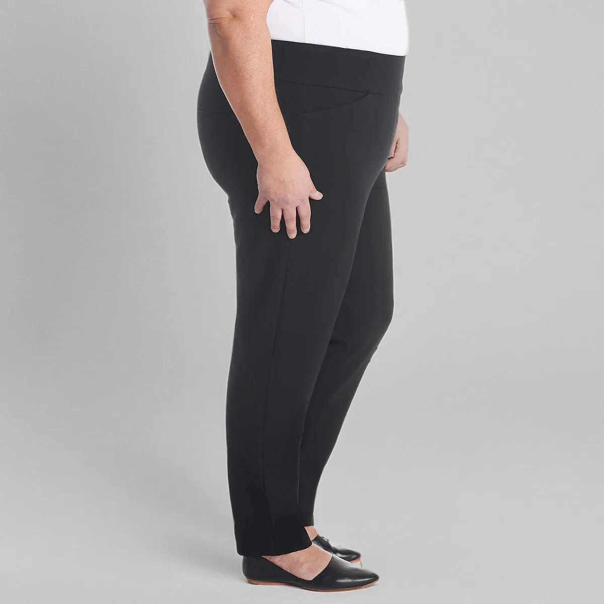 Dalia Women's Pull-On Ponte Pant 4-Way Stretch Fabric