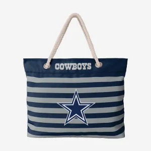 Dallas Cowboys Nautical Stripe Tote Bag