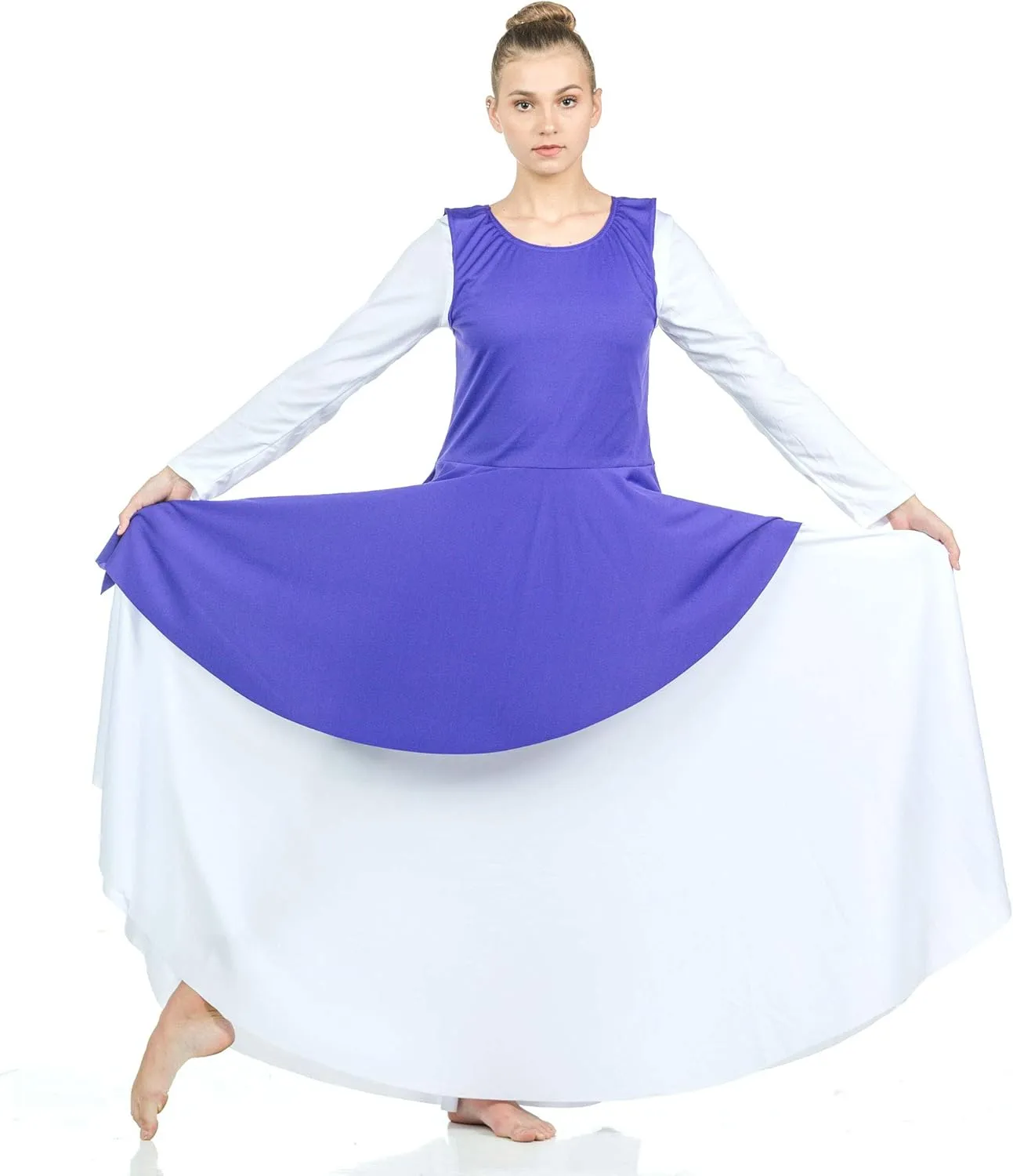 Danzcue Womens Asymmetrical Praise Dance Tunic