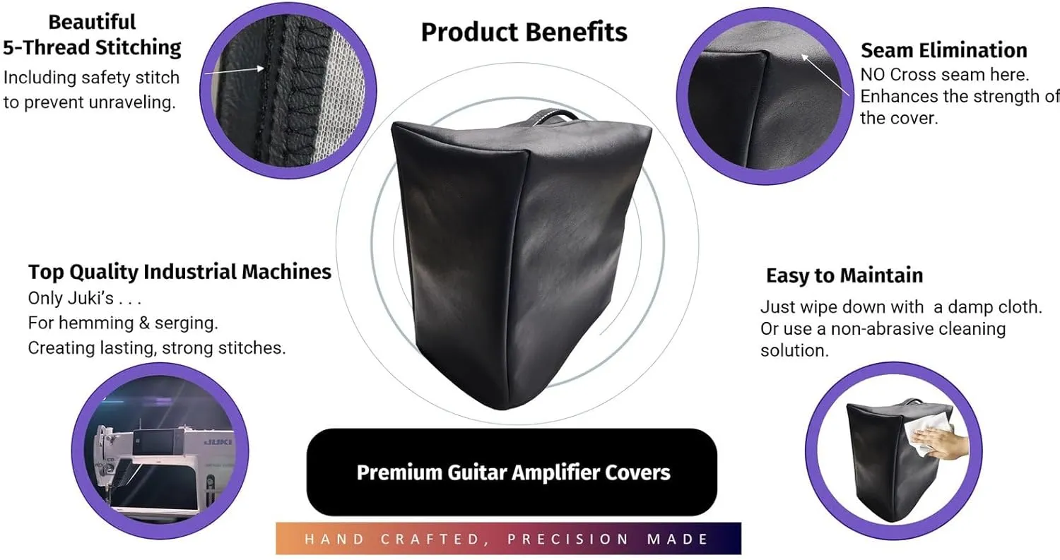 DCFY Ultimate Guitar Amplifier Cover for Ampeg Venture VB-210 Cab Amp | : Orange-Tea| Made in the US