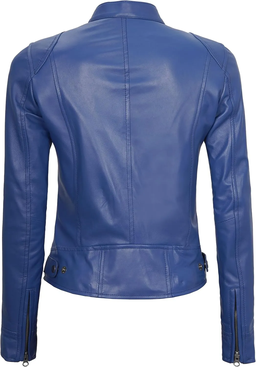 Decrum Leather Jackets For Women - Cafe Racer Style Casual Trending Fashion Womens Leather Jacket