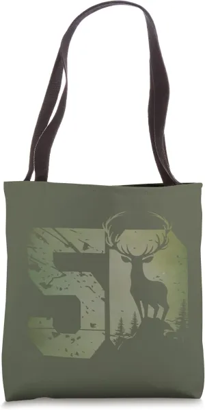 Deer figurine for hunter 50th birthday or anniversary Tote Bag