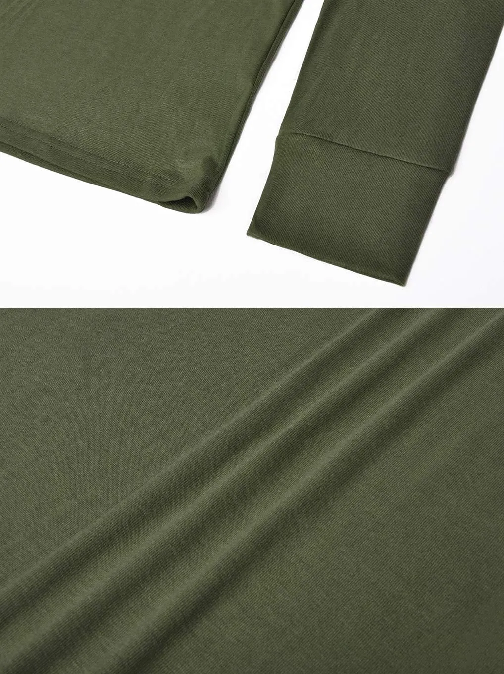 Derminpro Men's Henley Cotton Casual Short/Long Sleeve Lightweight Button T-Shirts