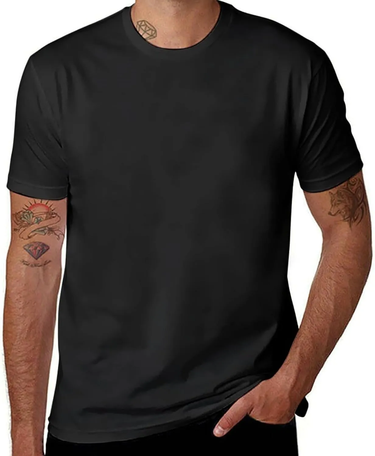 Diamond Supply Co Louvre Pyramid Mens T-Shirt Casual Cotton Tees Tops Black