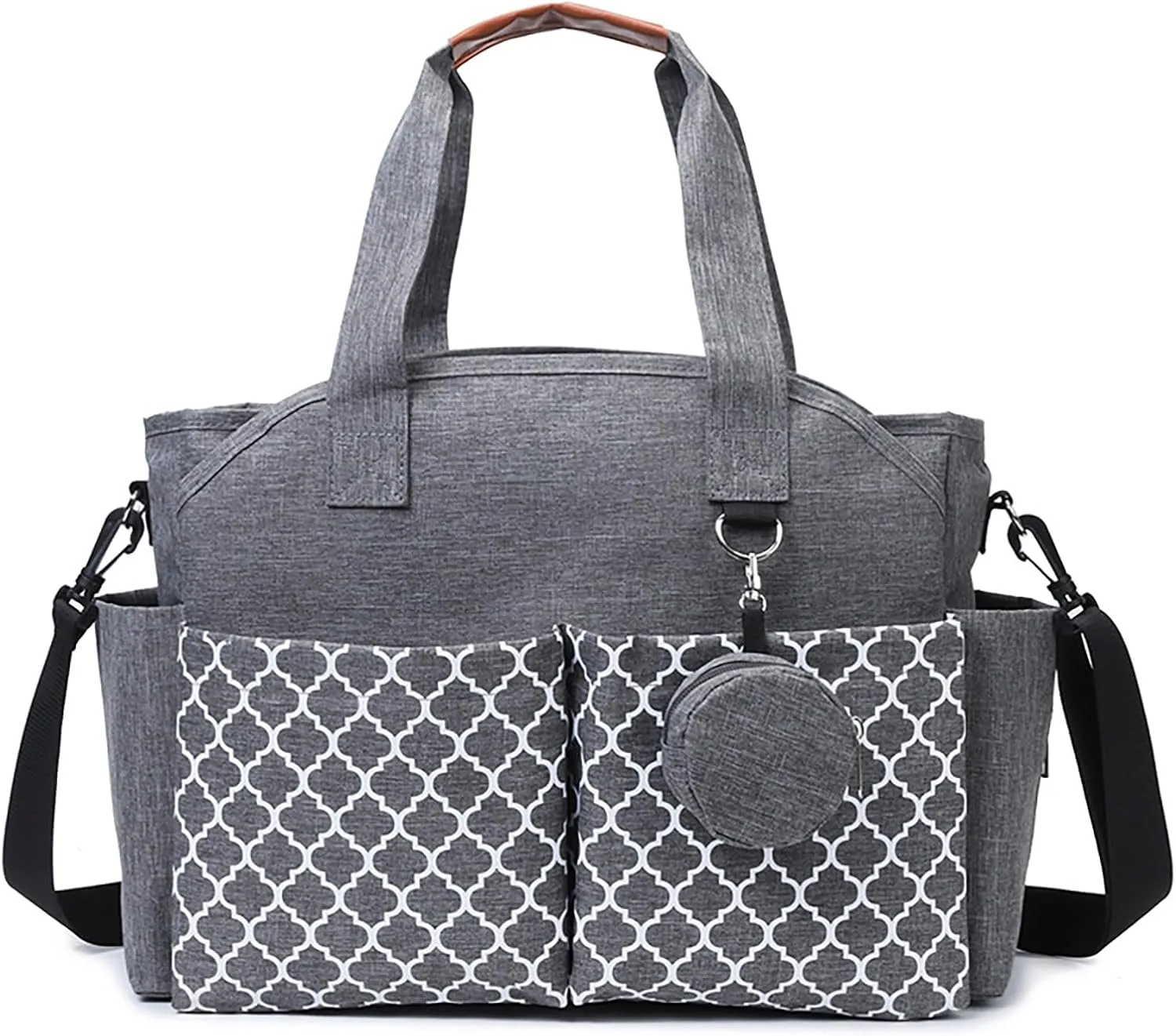 Diaper Bag Tote, Large Diaper Waterproof, with Pacifier Case, Removable Shoulder Strap, Baby Bags