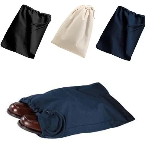 Discounted Cotton Shoe Bags / Value Drawstring Bags (By Piece)