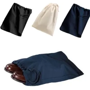 Discounted Cotton Shoe Bags / Value Drawstring Bags (By Piece)