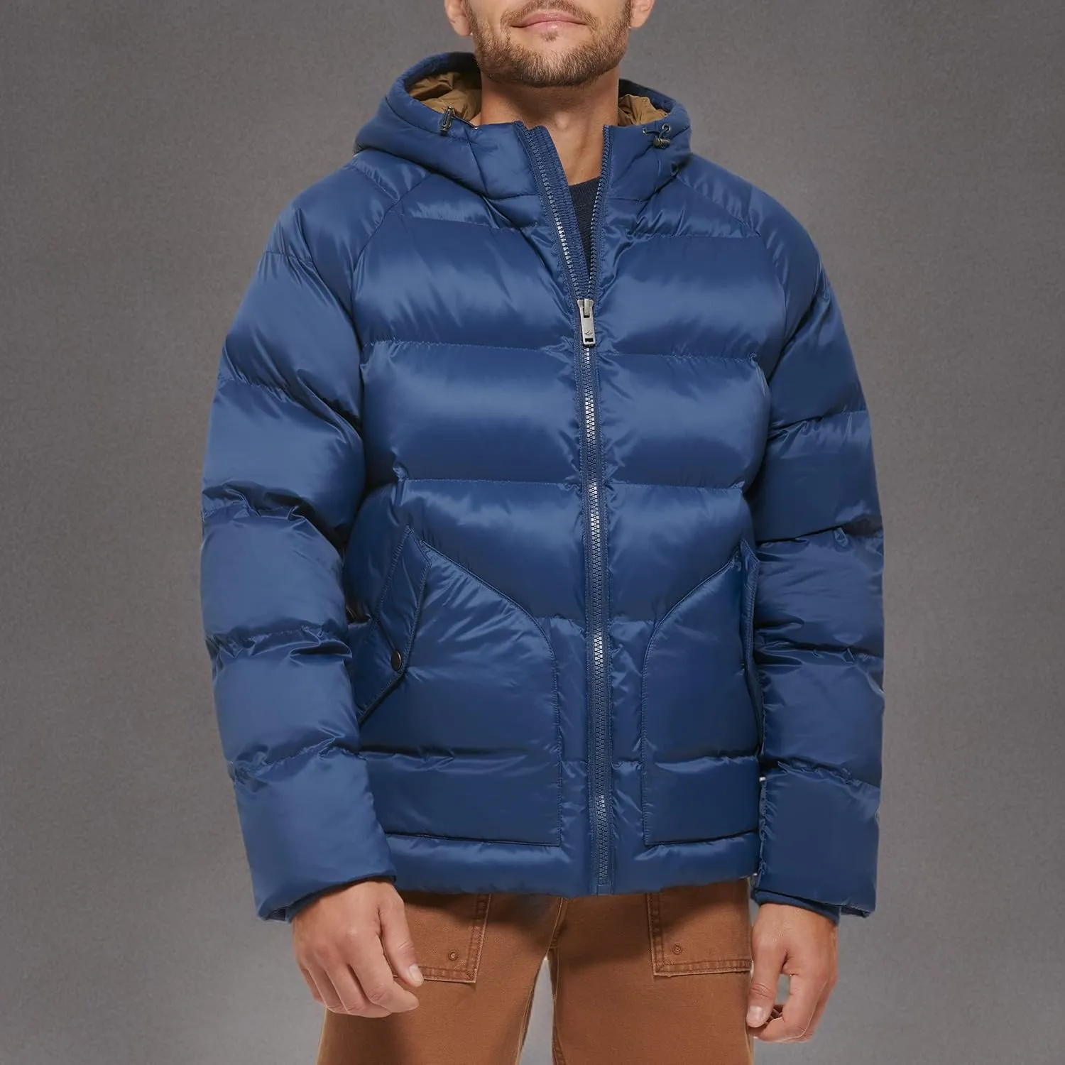 Dockers Men's Dockers Men's Recycled Quilted Hooded Puffer Jacket