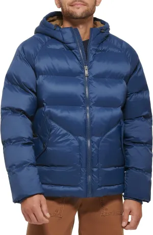 Dockers Men's Dockers Men's Recycled Quilted Hooded Puffer Jacket