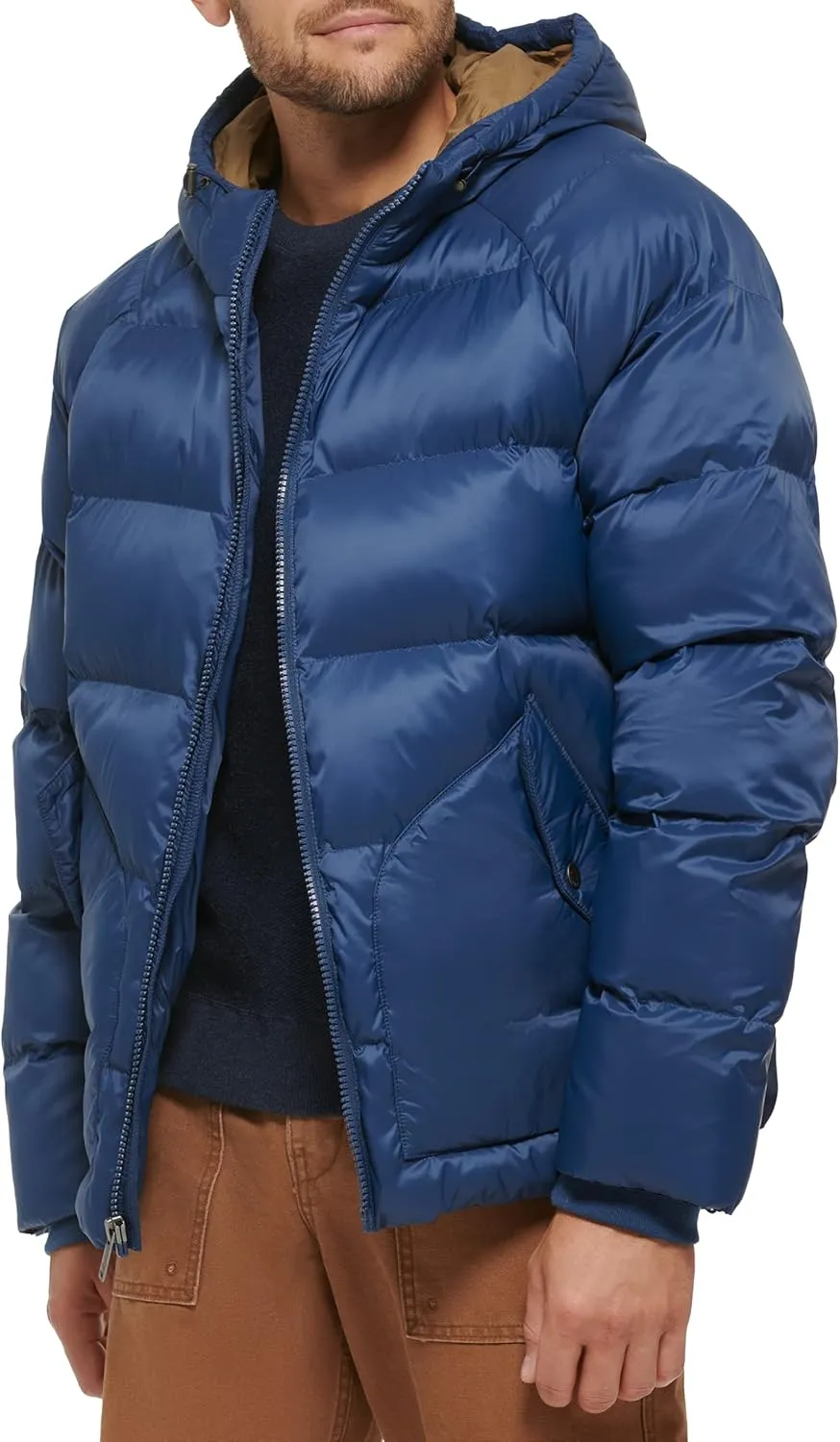 Dockers Men's Dockers Men's Recycled Quilted Hooded Puffer Jacket