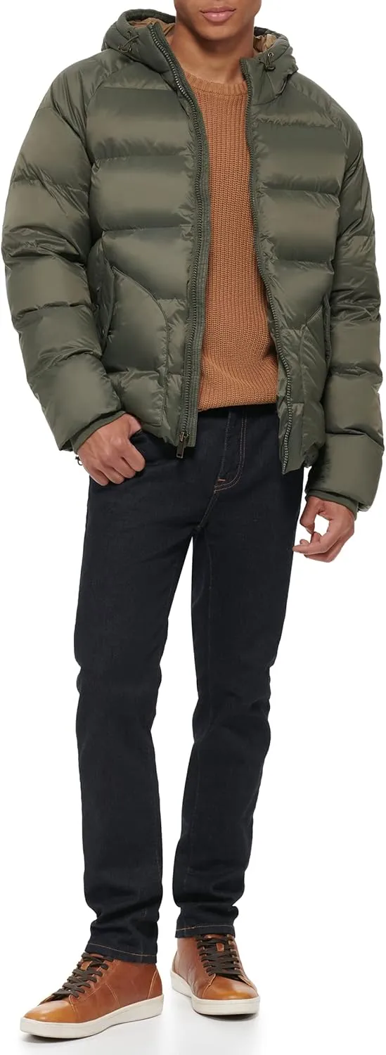 Dockers Men's Dockers Men's Recycled Quilted Hooded Puffer Jacket