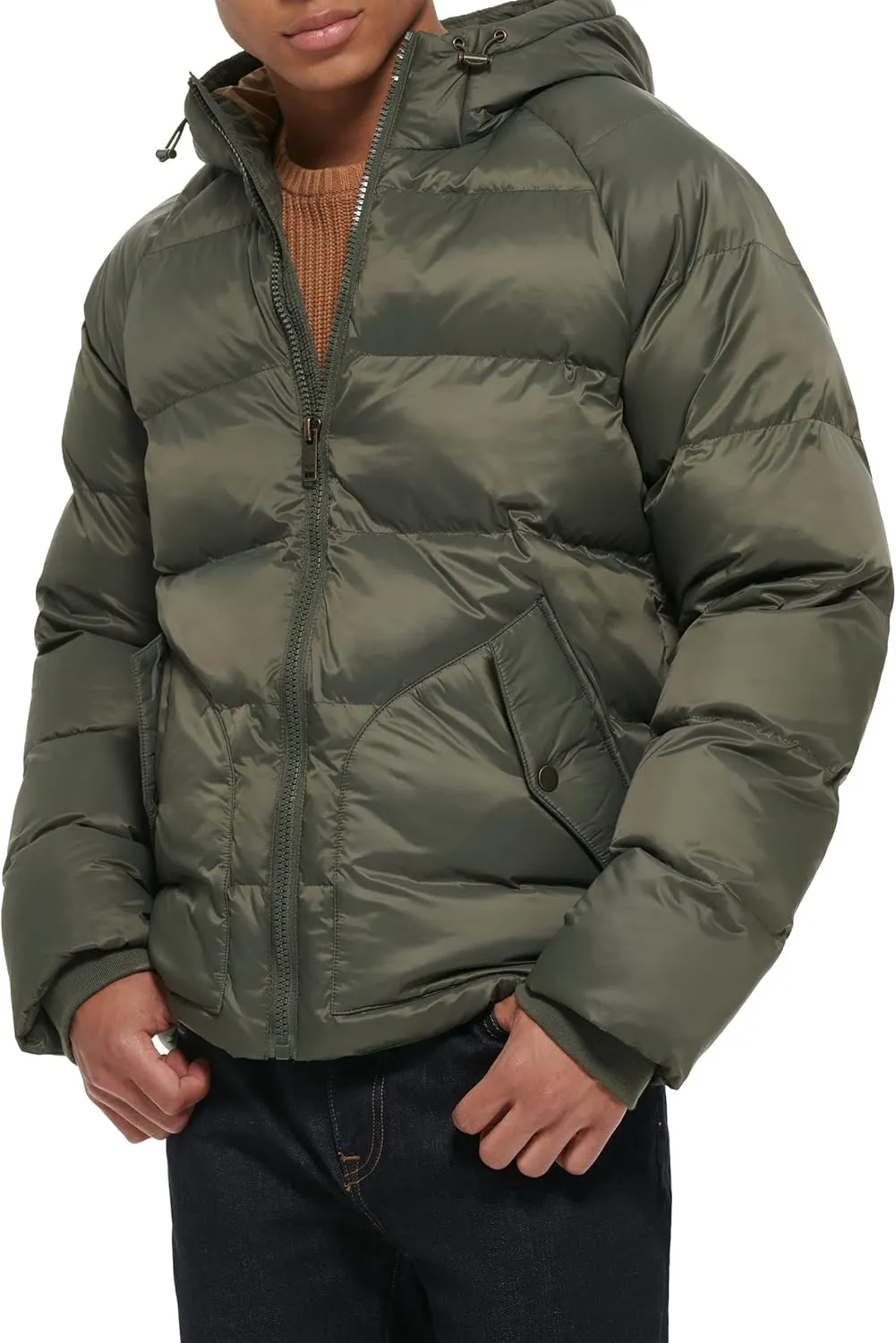 Dockers Men's Dockers Men's Recycled Quilted Hooded Puffer Jacket