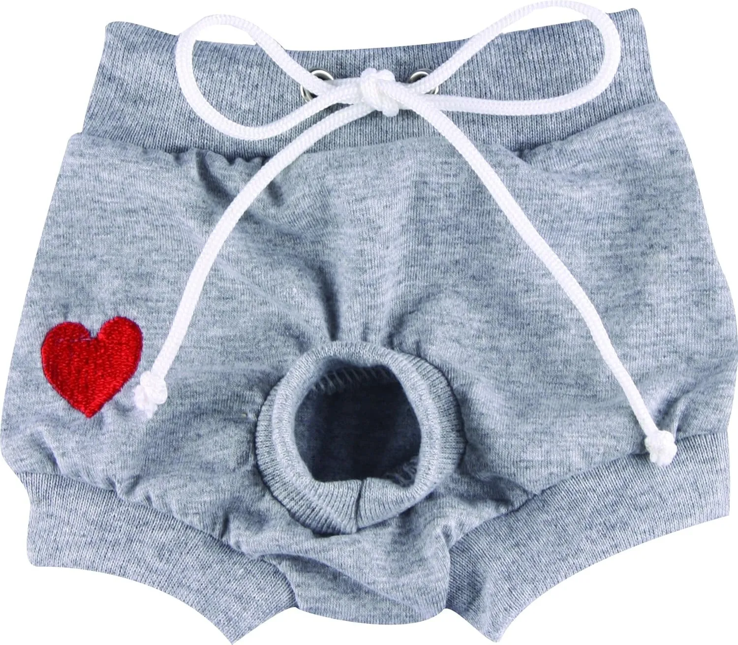Doggydolly Panties for Dogs in Cotton, Grey, XL – 0.12 kg