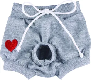 Doggydolly Panties for Dogs in Cotton, Grey, XL – 0.12 kg