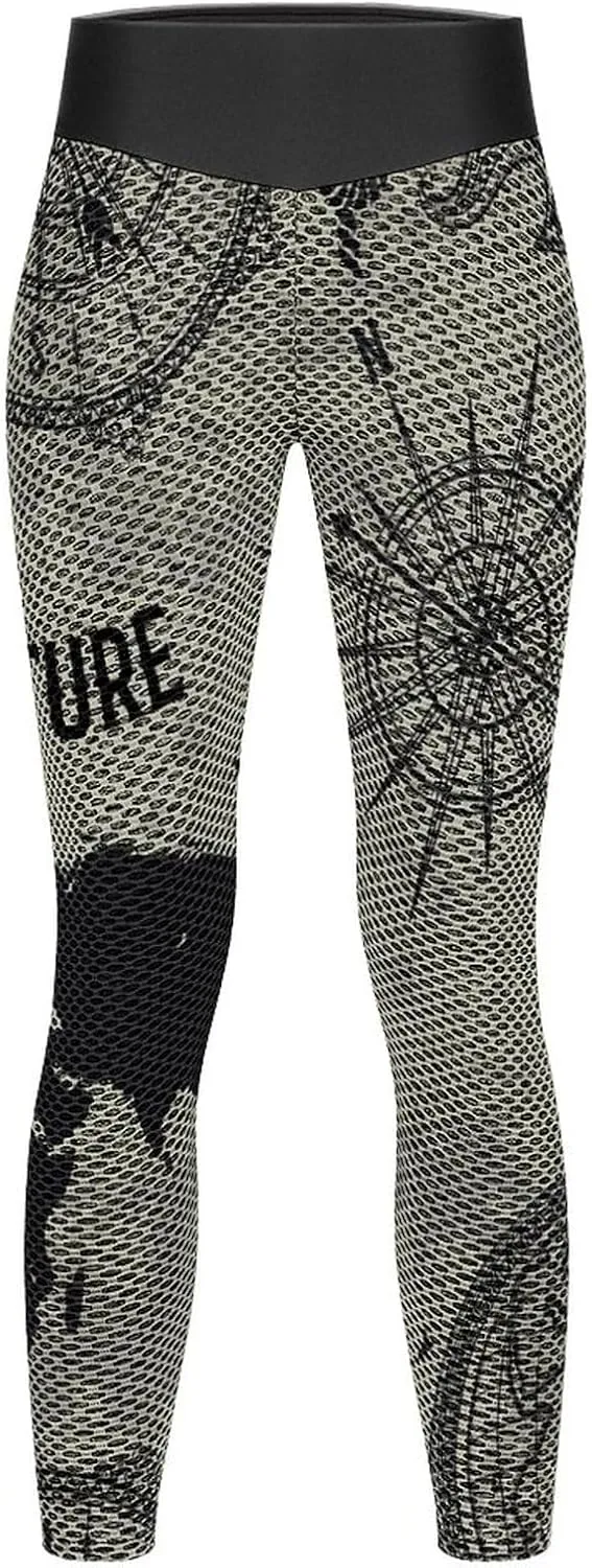 Donnapink Women's Threaded High Waist Yoga Pants, Leggings Workout Outfits for Gym S-XXL