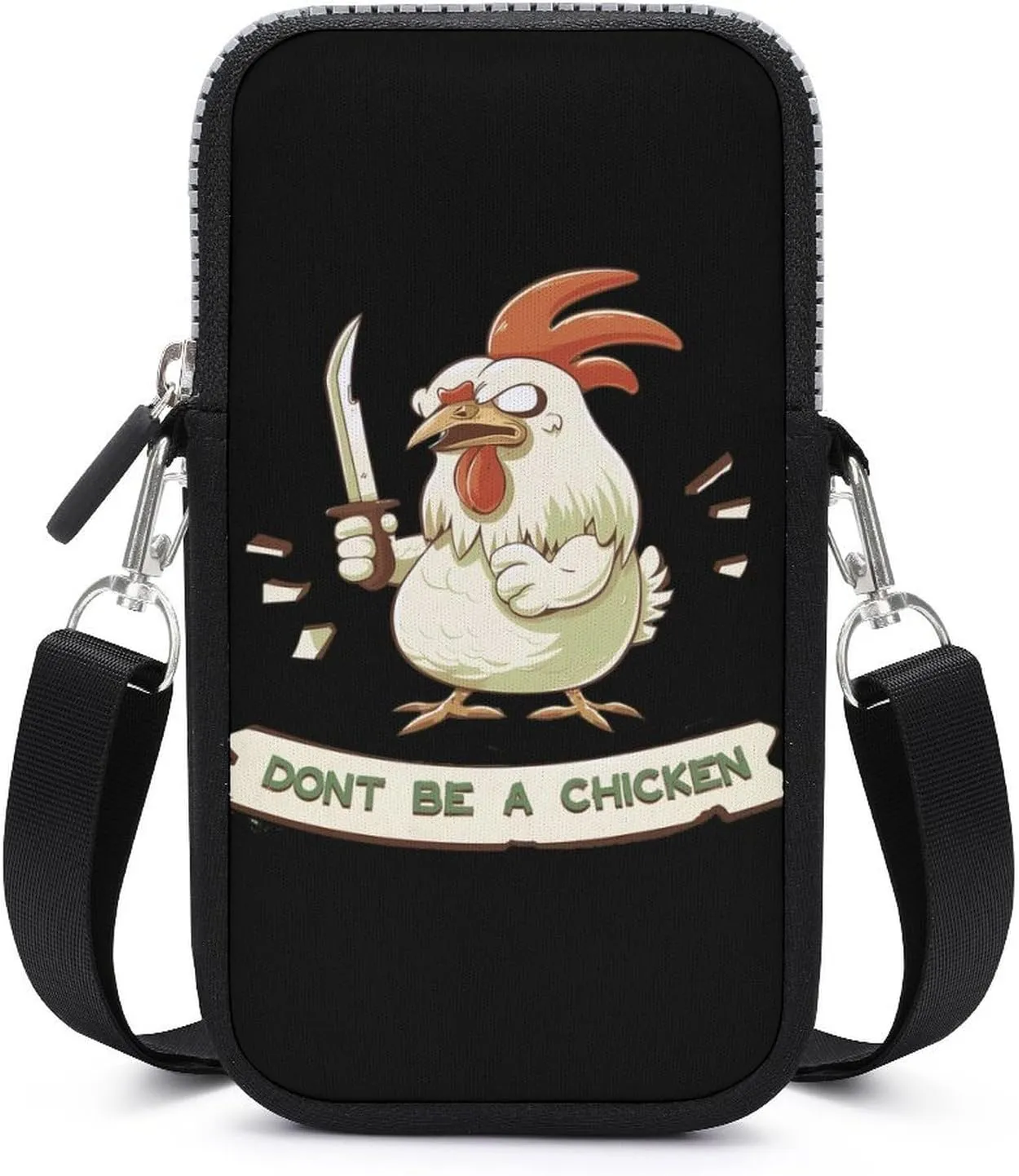 Don't Be A Chicken Sling Bag Anti Theft Small Crossbody Cell Phone Purse Bags for Women Men