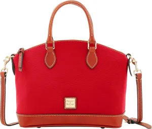 Dooney & Bourke Women's Darcy Satchel in Pebble Grain Leather, Large Handbag with Dual Handles & Adjustable Crossbody Strap