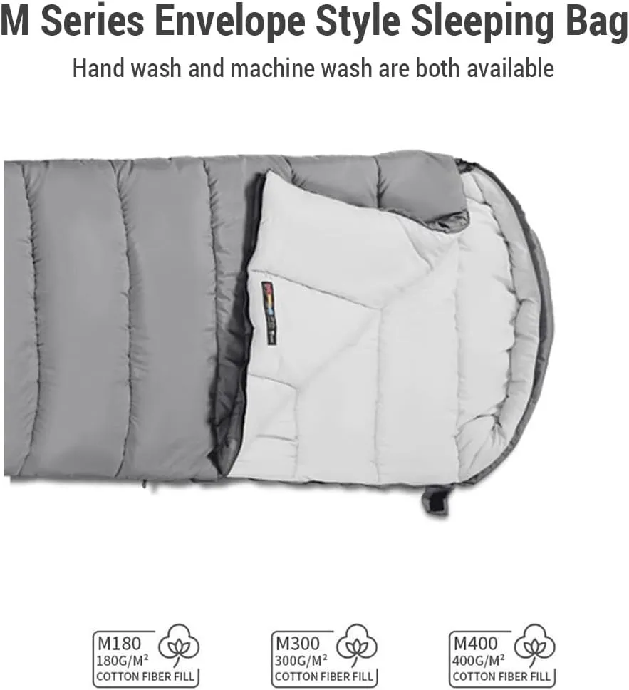 Double Persons Sleeping Bags for Adults Cold Weather 12°C- -18°C Cold-Resistant with Hooded Anti-Splashing for Camping Split Into Single Use