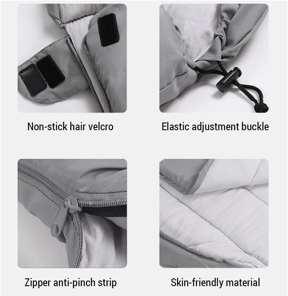 Double Persons Sleeping Bags for Adults Cold Weather 12°C- -18°C Cold-Resistant with Hooded Anti-Splashing for Camping Split Into Single Use
