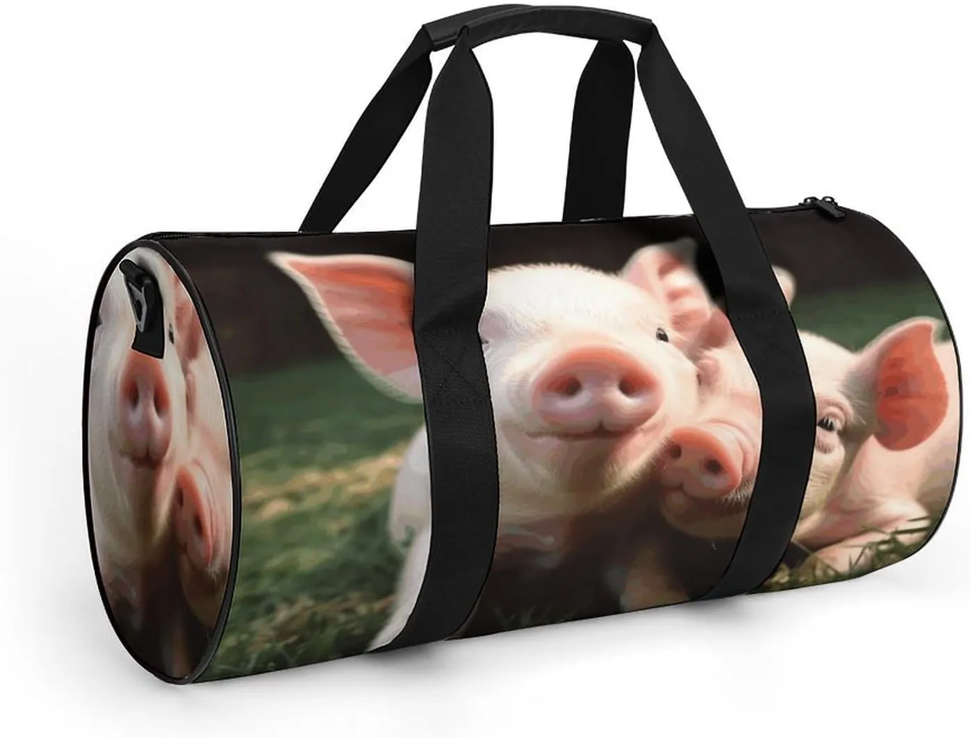 Duffel Bag for Men Women Gym Bag Cute Pig Travel Duffel Bag Waterproof Overnight Bag for Sports Workout
