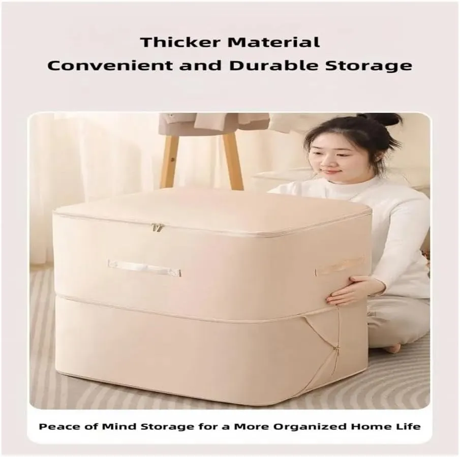 Dustproof And Moisture-Proof Compression Storage Bag Quilt Compression Organizer Bag Large Capacity Clothes Luggage Moving Bag(Pink,L)