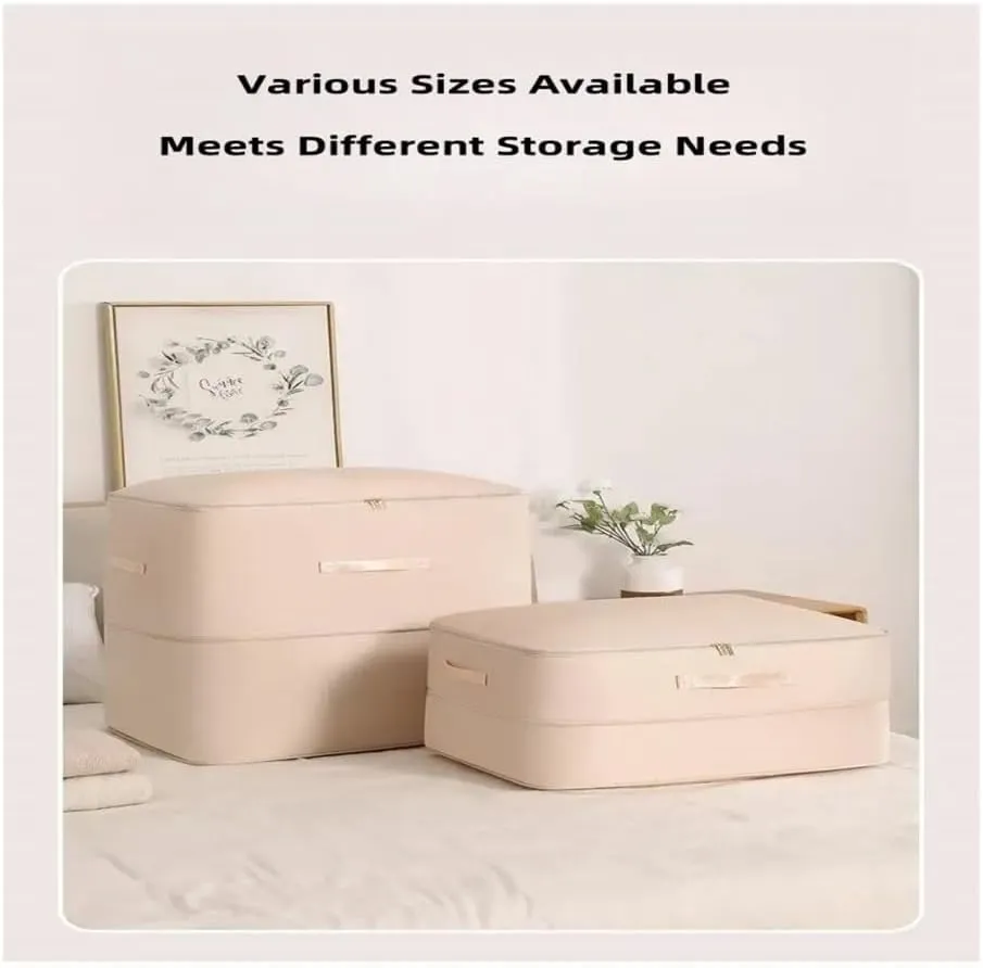 Dustproof And Moisture-Proof Compression Storage Bag Quilt Compression Organizer Bag Large Capacity Clothes Luggage Moving Bag(Pink,L)