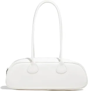 East West Le Teckel Handbag for Women Elegant Genuine Leather Shoulder Purse for Formal Events or Work