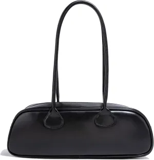 East West Le Teckel Handbag for Women Elegant Genuine Leather Shoulder Purse for Formal Events or Work