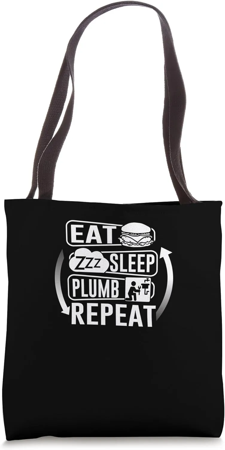 Eat Sleep Plumb Repeat - Plumber Tote Bag