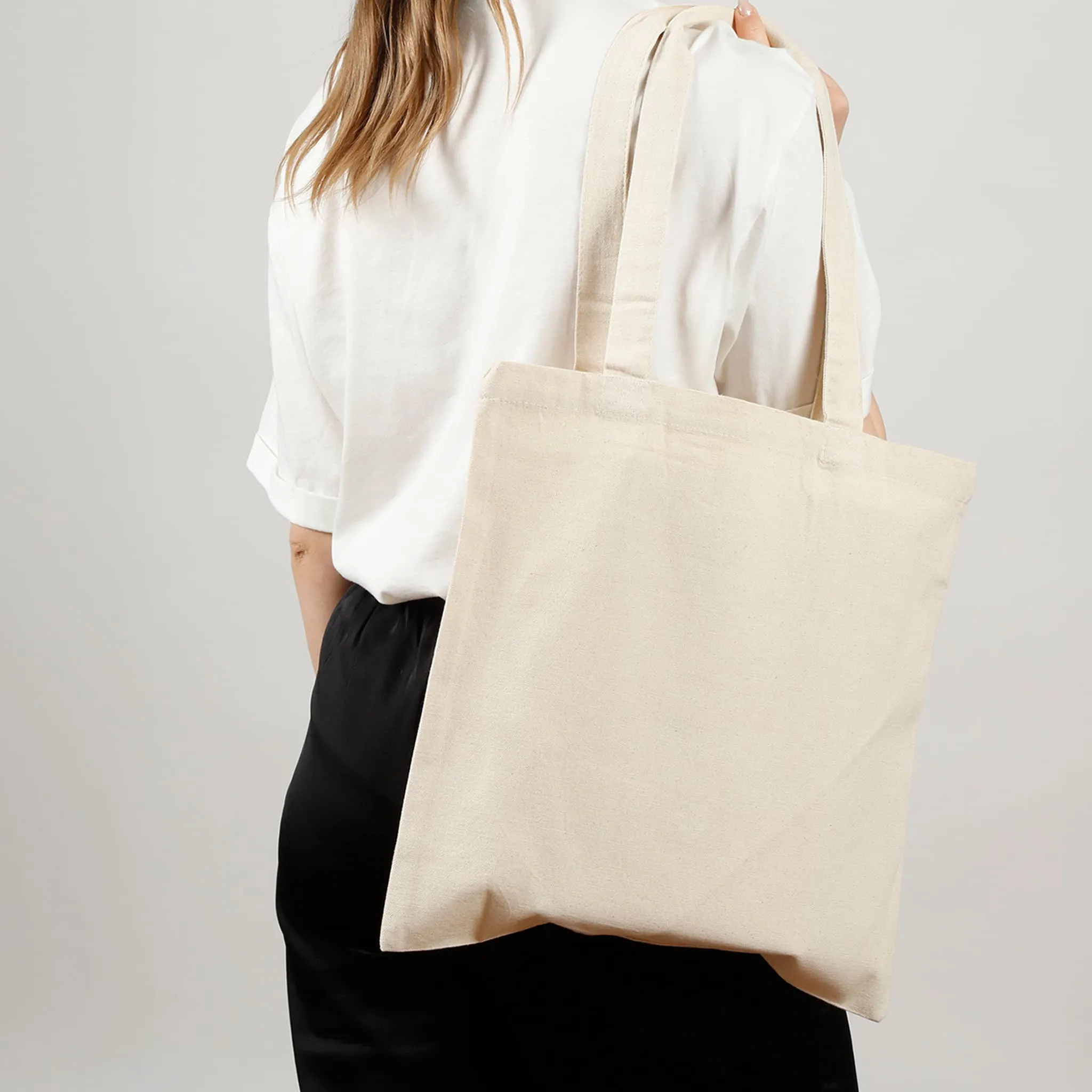 Eco-Friendly Convention Canvas Tote Bags with Long Handles - TB205