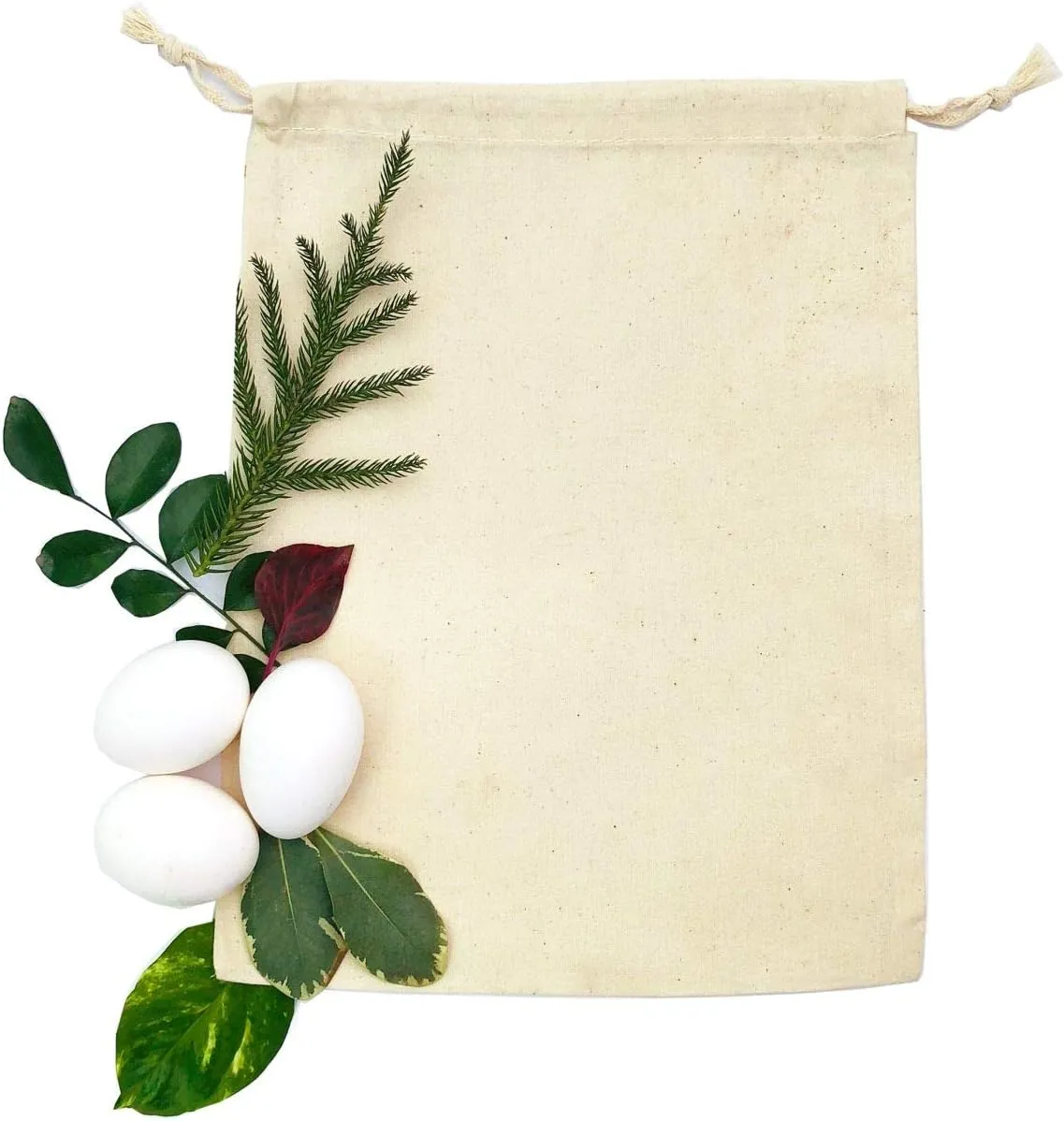 Eco Green Textiles 100% Cotton Reusable Produce Muslin Bags