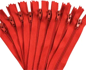 ECYC Ltd 100 Pcs #3 Nylon Coil Zipper, Closed End Zippers Clothing Zipper Sewing Zippers Bulk Crafts Zippes for Tailor Sewing Crafts, Garment, Bags, Dresses, 15.7 inch