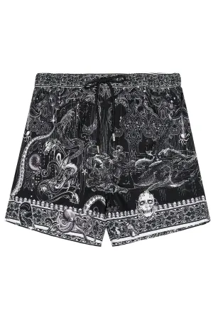 ELASTIC WAIST BOARDSHORT MIDNIGHT PEARL
