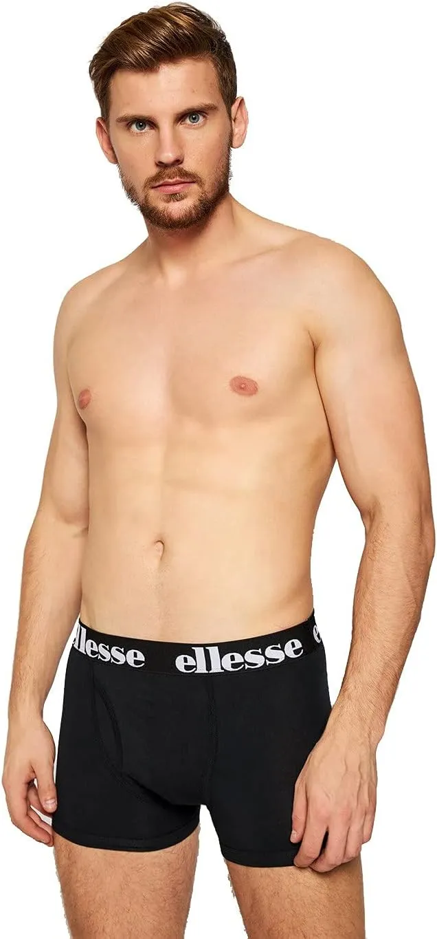 Ellesse Hali Cotton 3Pack Black Boxers