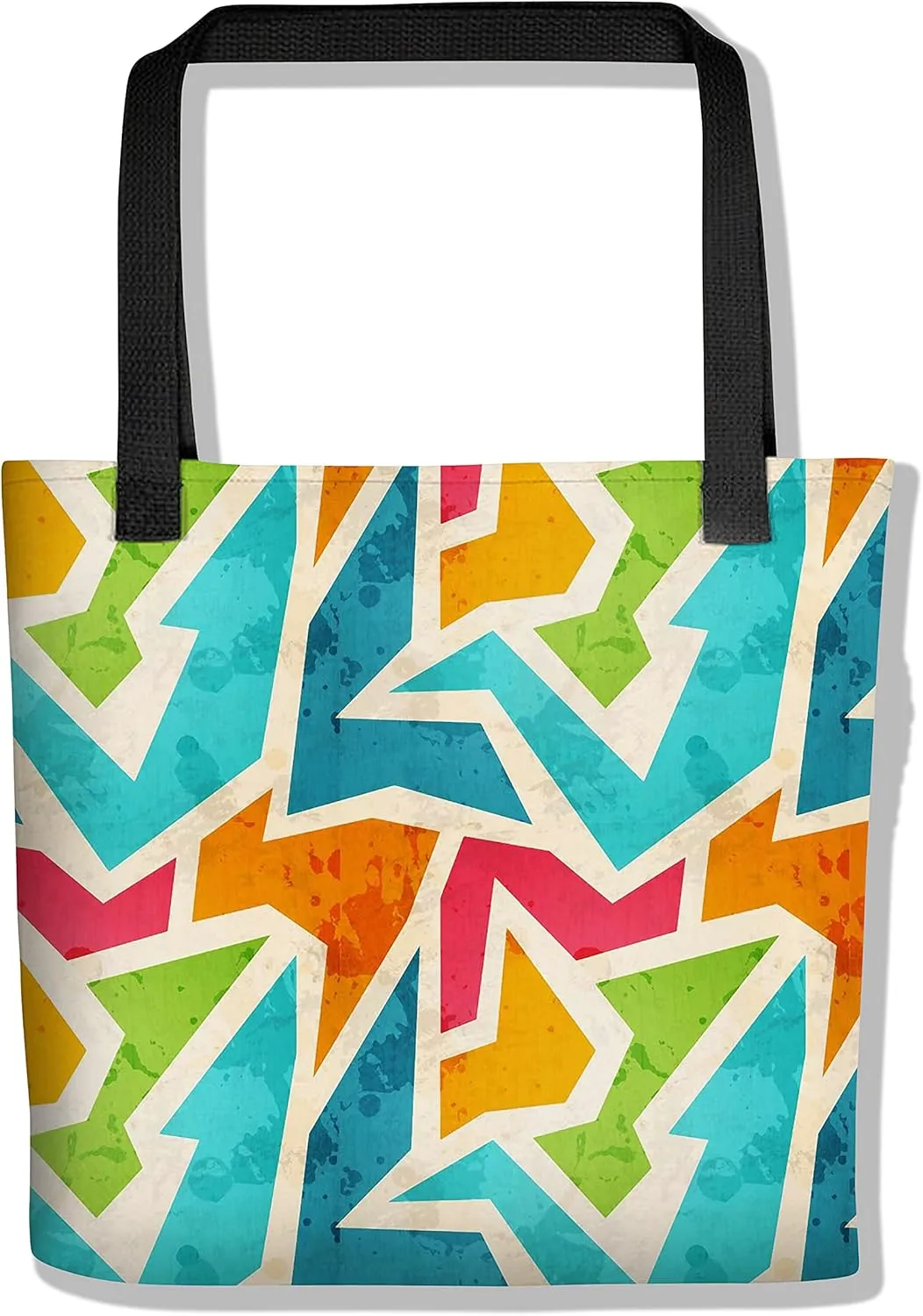 eloria Tote Bag Tote Bag Abstract Designer Printed Cotton Canvas Fabric Hand Bag